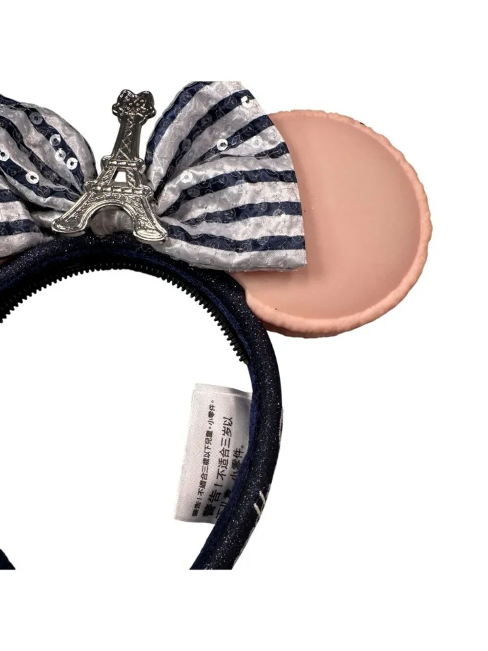 Disney Paris Epcot France Minnie Ears Macaron Headband Eiffel Tower Bon Appetit